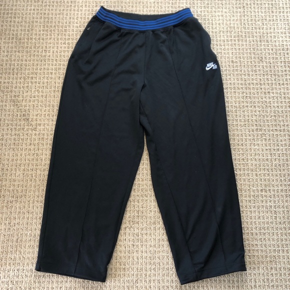 Nike Air Sweatpants XXL Black Pull On Style y2k baggy hip hop Adjustable Ankle - Picture 1 of 14